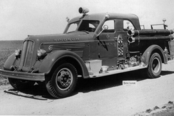 This is the factory portrait of the 1950 Bickle-Seagrave.
