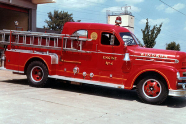 Engine #4, late in its career at Station #4, College Avenue