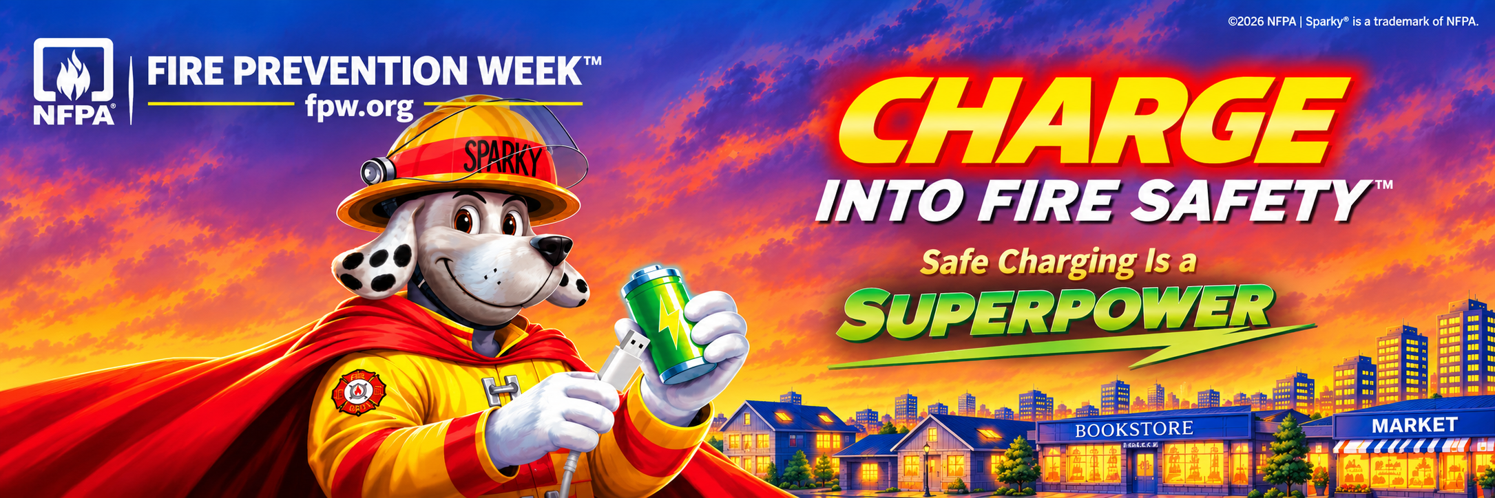 Fire Prevention Week - Charge into Fire Safety!