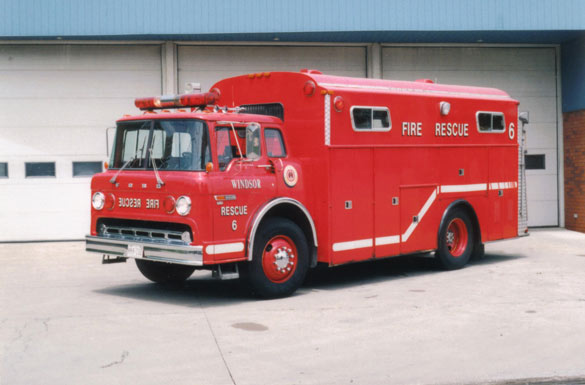 Former Squad 2, 1984 Wilcox/Ford, repainted and re-lettered as Squad 6