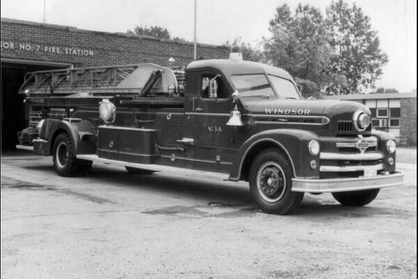Here’s how the 1952 Bickle-Seagrave looked late in its fire service career after repainting and repowering