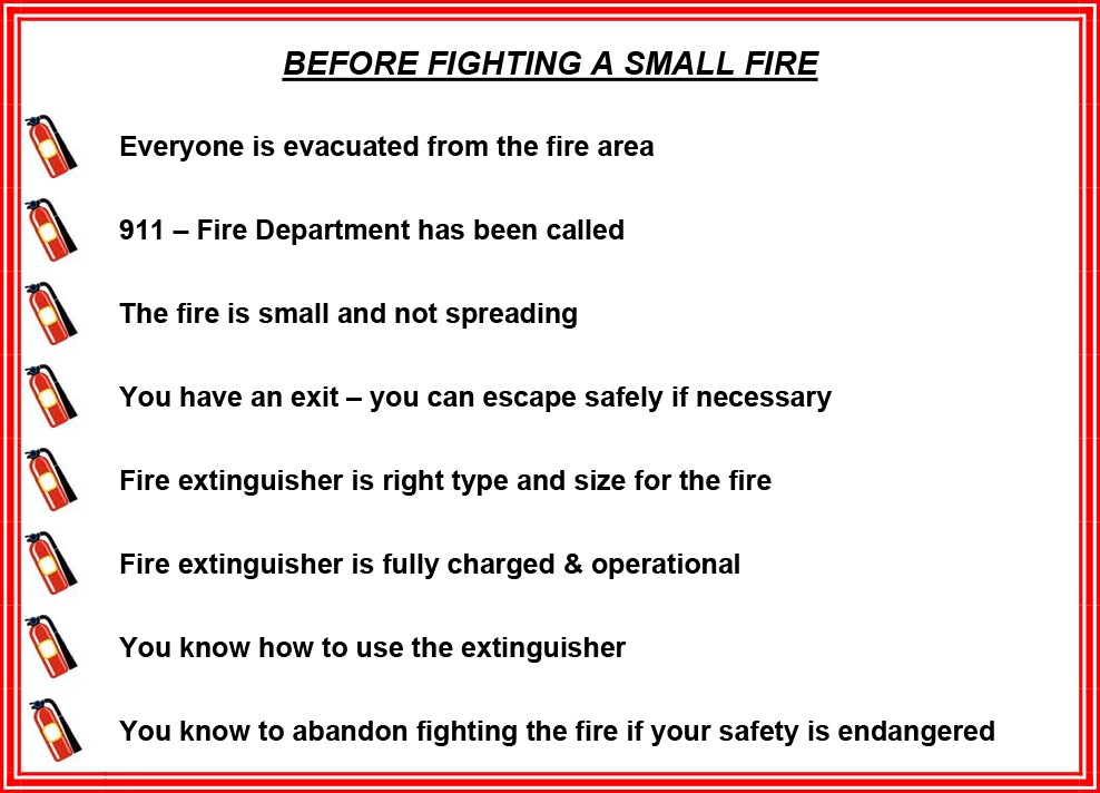 Before Fighting a Small Fire