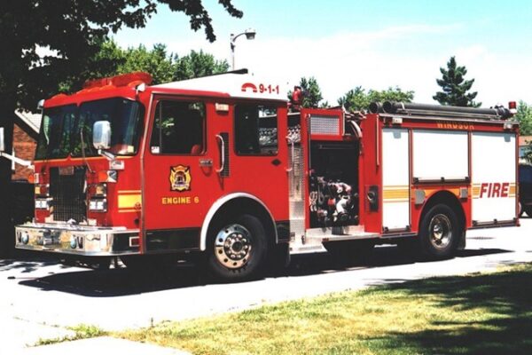 The CAFS engine in service as Engine 6
