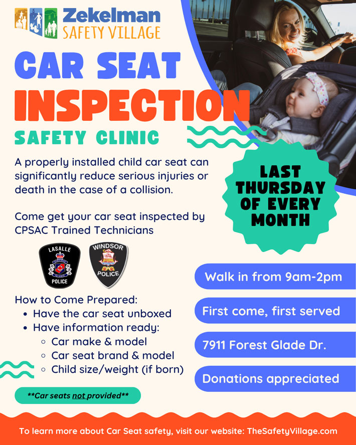 Car Seat Inspection Safety Clinic - Last Thursday of Every Month