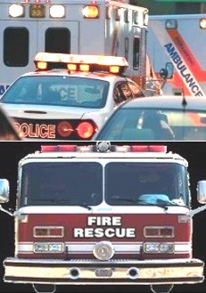 Police car & Fire Truck