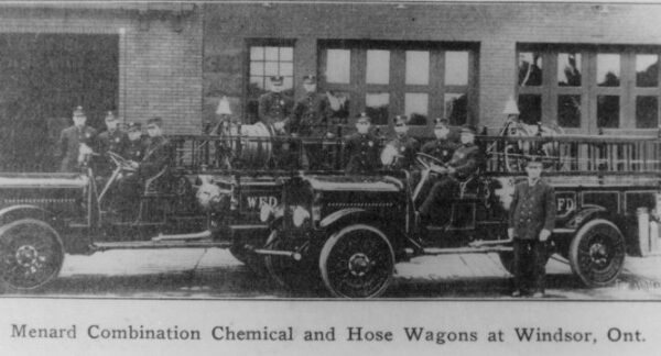 The two 1915 Menard Combination Hose Wagons
