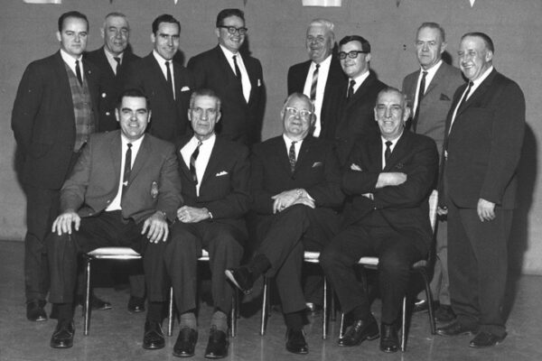Centennial Parade Committee: Windsor Chief Harold Coxon, front row centre