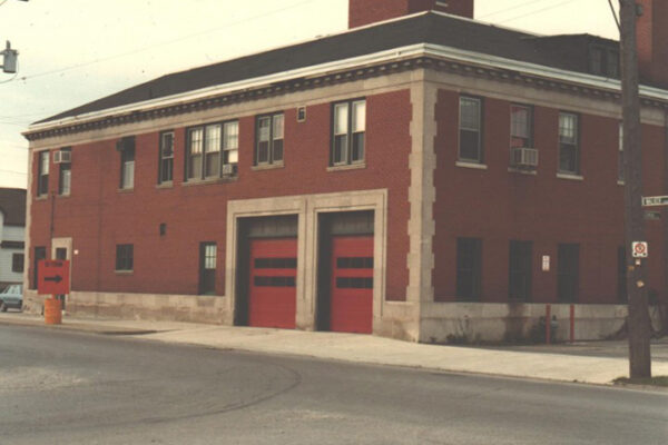 East side of old Station 2 with two service bays