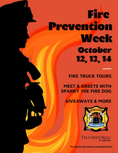 Fire Prevention Week at Tecumseh Mall
